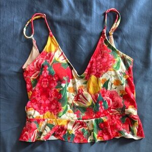 Kortni Jeane Floral V-Neck Women's Top